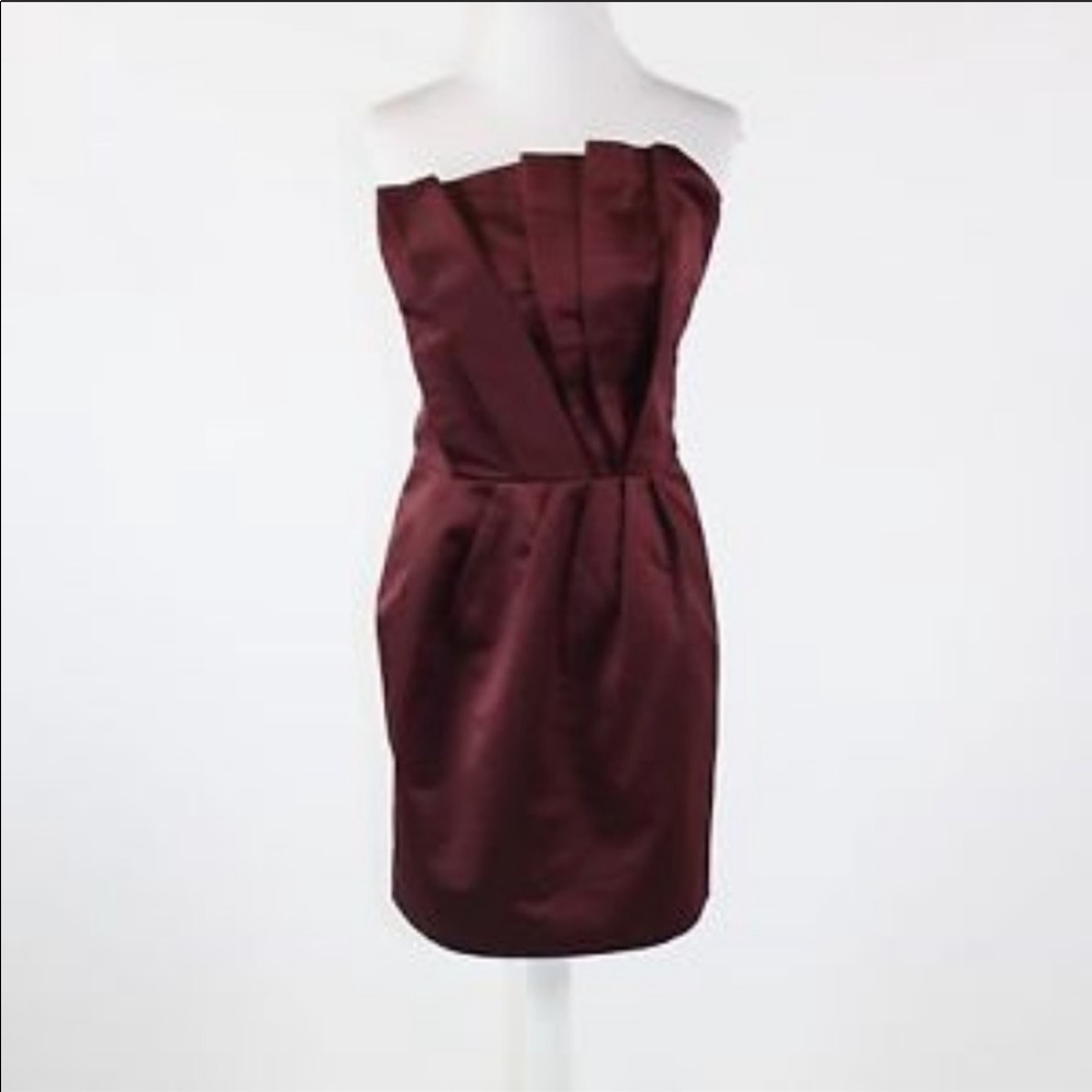 French Connection Strapless Silk / Satin Sz6 Dress